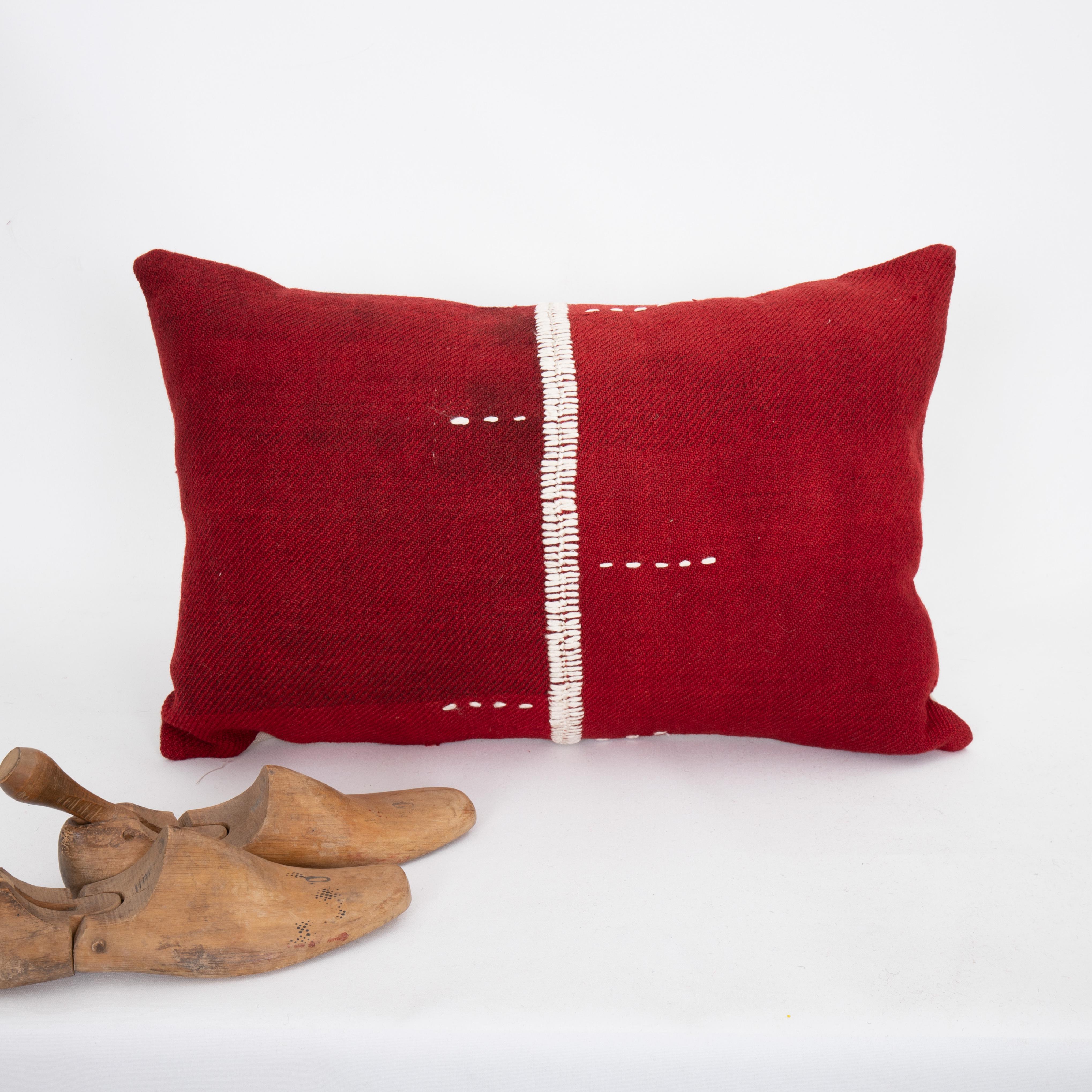 Hand-Woven Pillowcase Made from an Eastern Anatolian Perde ‘ Cover’, Mid 20th C For Sale