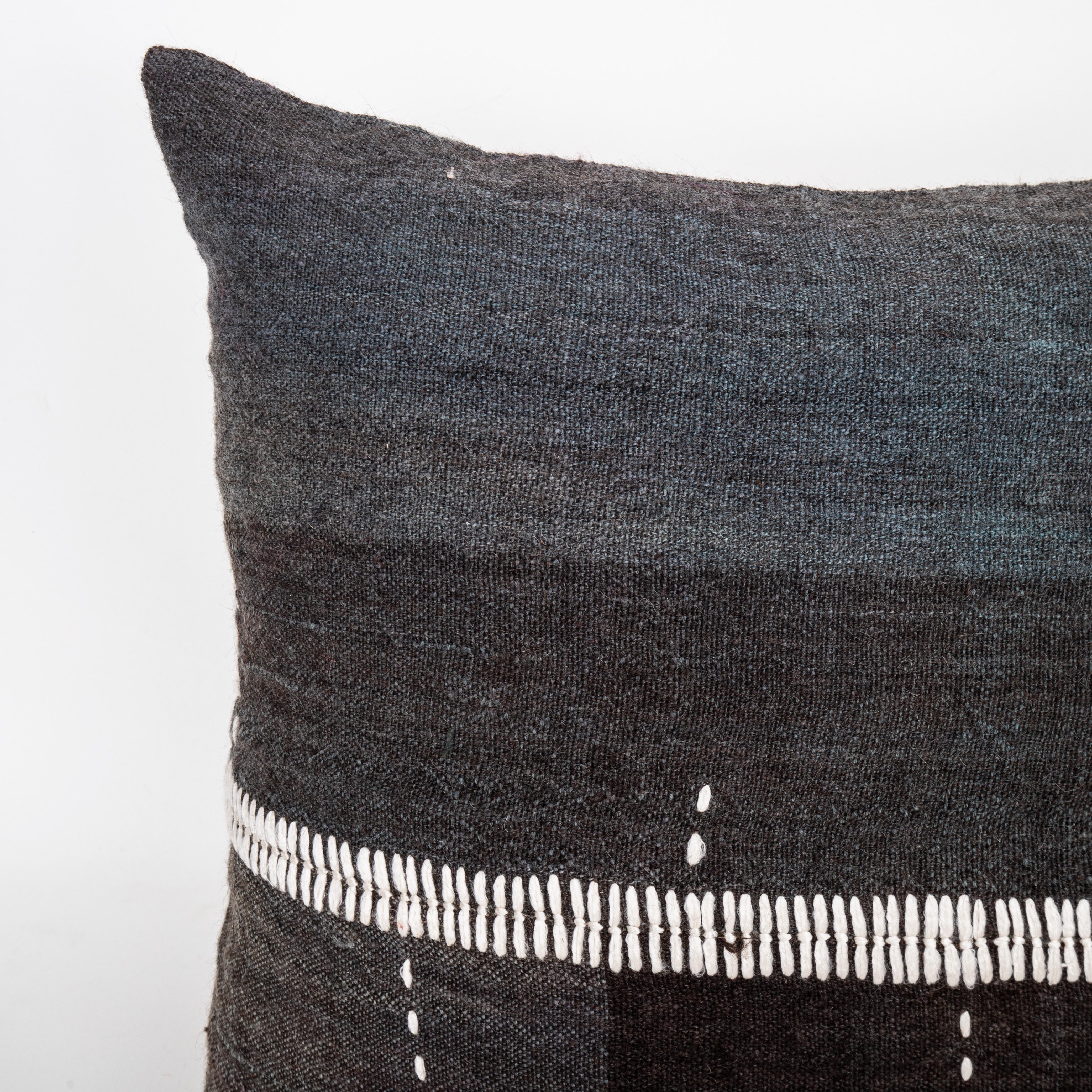 Hand-Woven Pillowcase Made from an Eastern Anatolian Perde ‘ Cover’, Mid 20th C For Sale