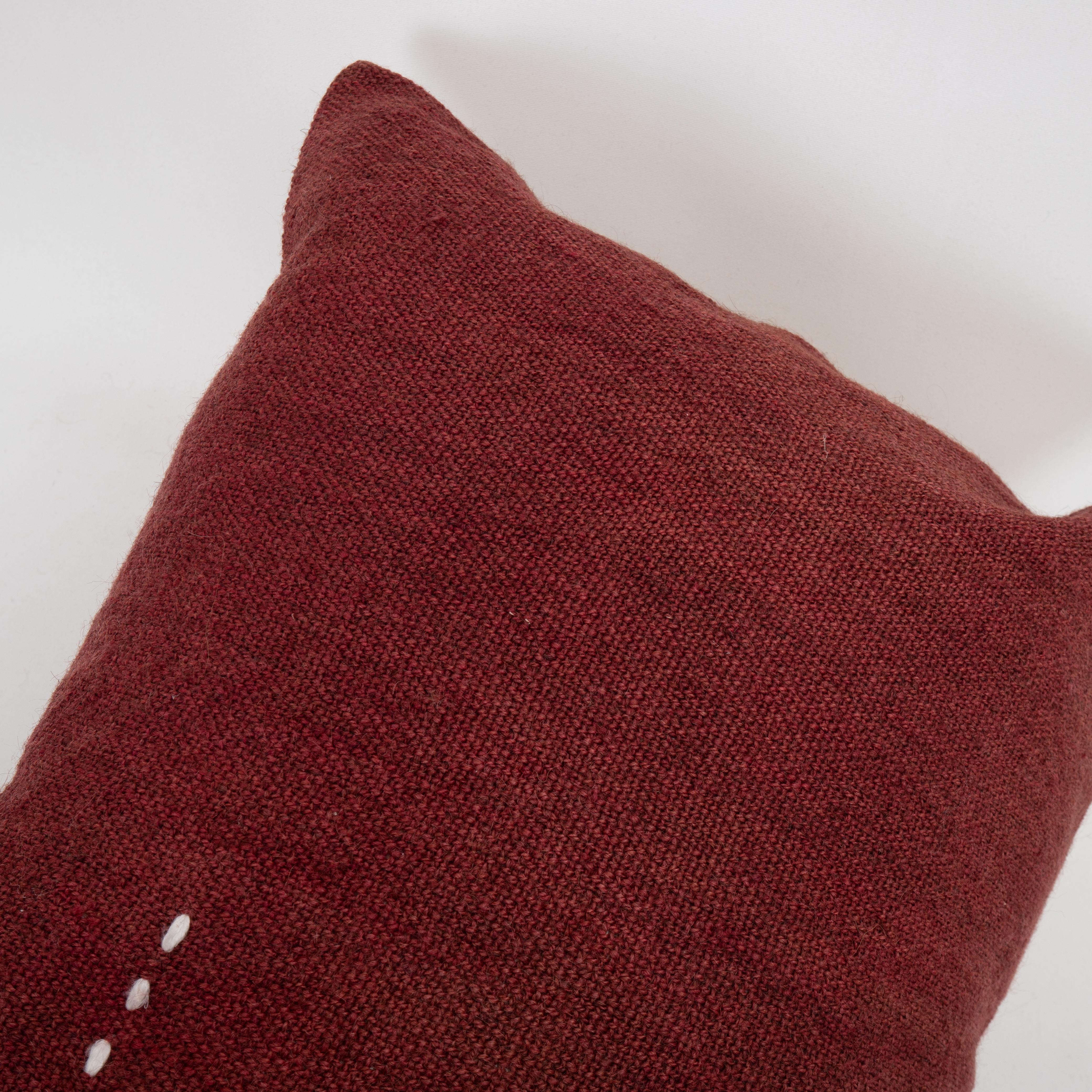 Hand-Woven Pillowcase Made from an Eastern Anatolian Perde ‘ Cover’, Mid 20th C For Sale