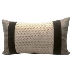 Pillows Fabricated From Antique Japanese Obis in Shades of Grey