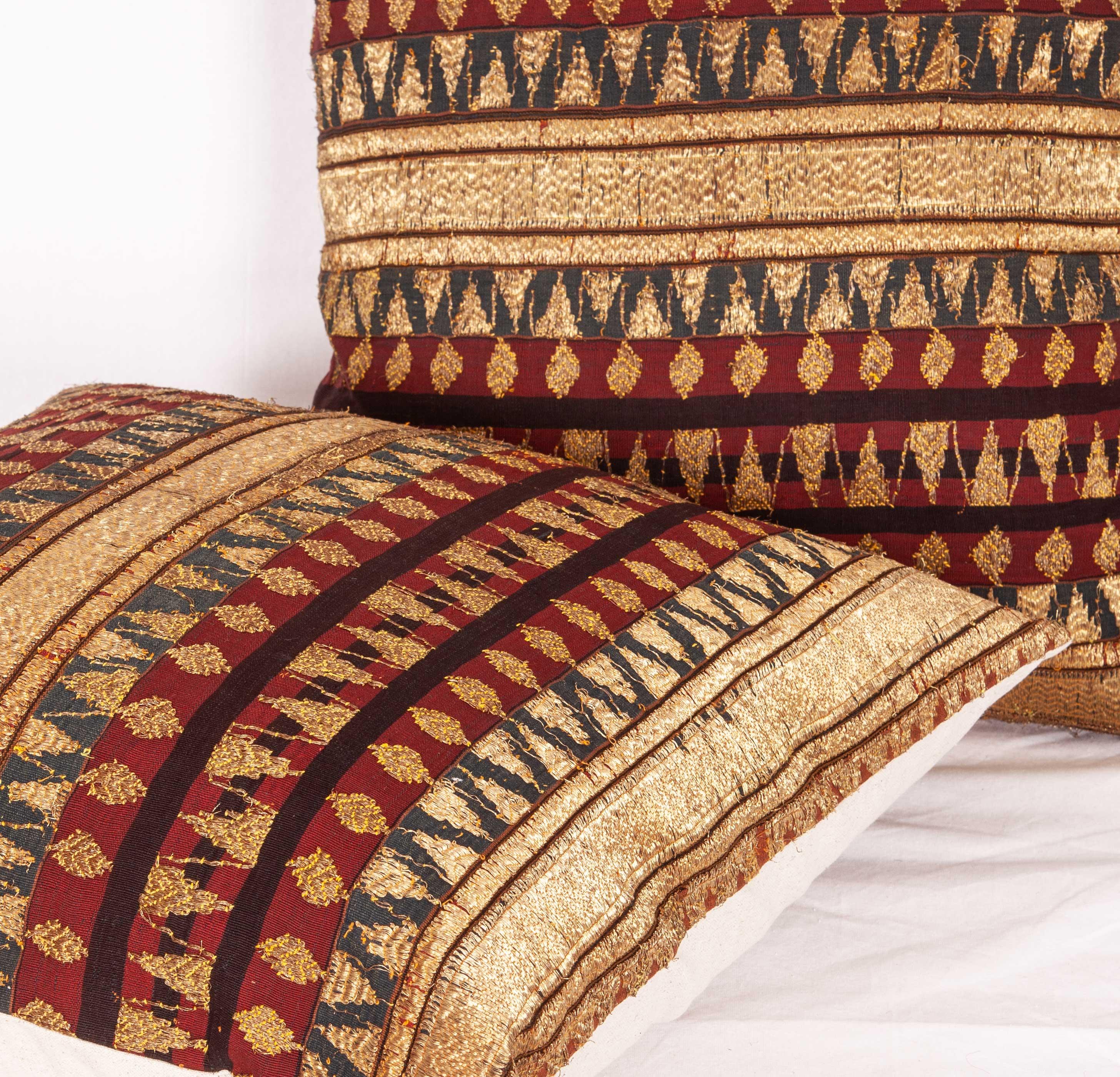 Indonesian Pillows Fashioned from an Early 20th Century Indoesian Tapis For Sale