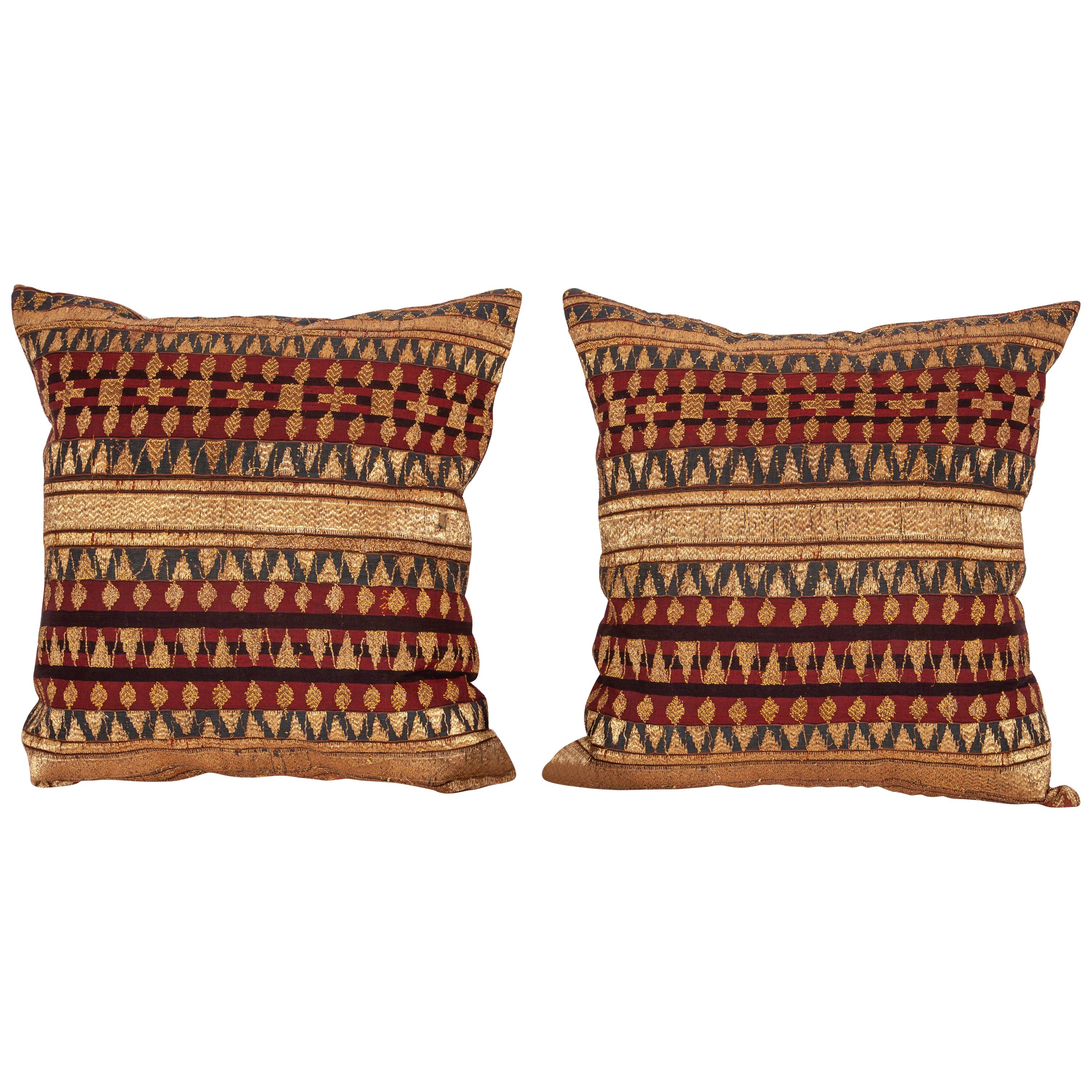 Pillows Fashioned from an Early 20th Century Indoesian Tapis For Sale