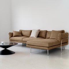 Pillowy Incline Sofa with Full-Grain & Vegan Leather Options