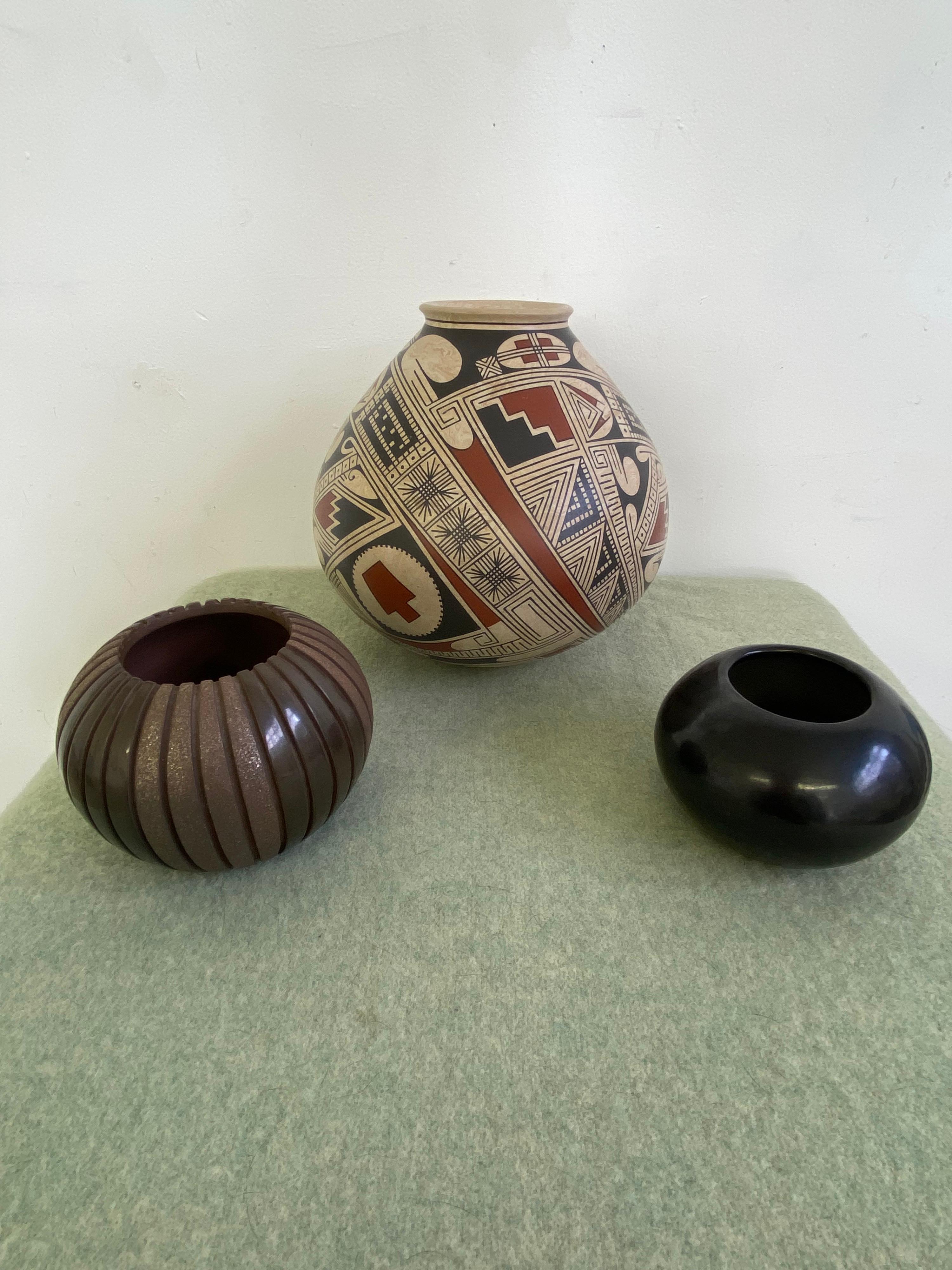 Clay Pilo Mora Polychrome Pot For Sale