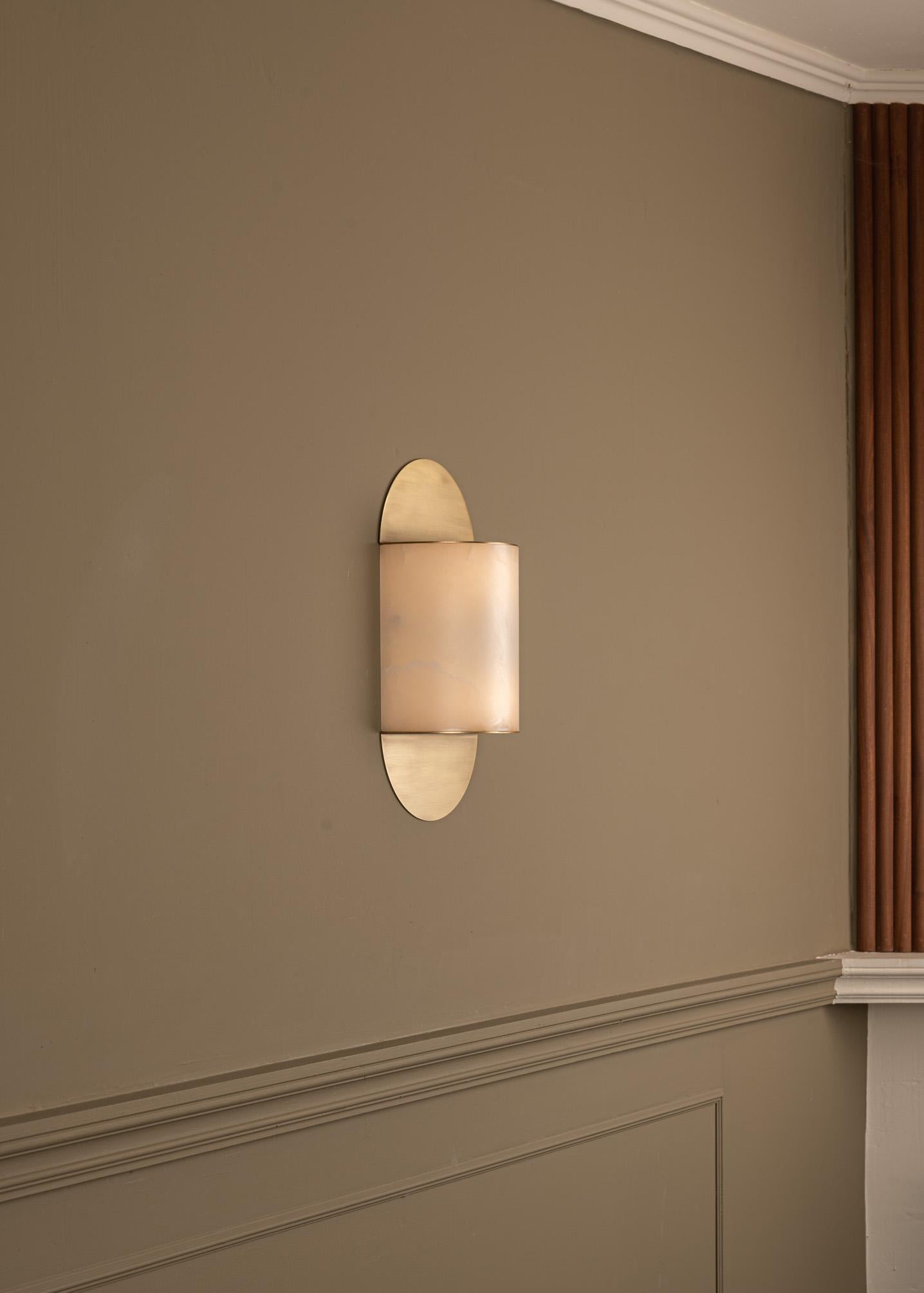 Spanish Pilolo Brass Wall Sconce by Simone & Marcel For Sale
