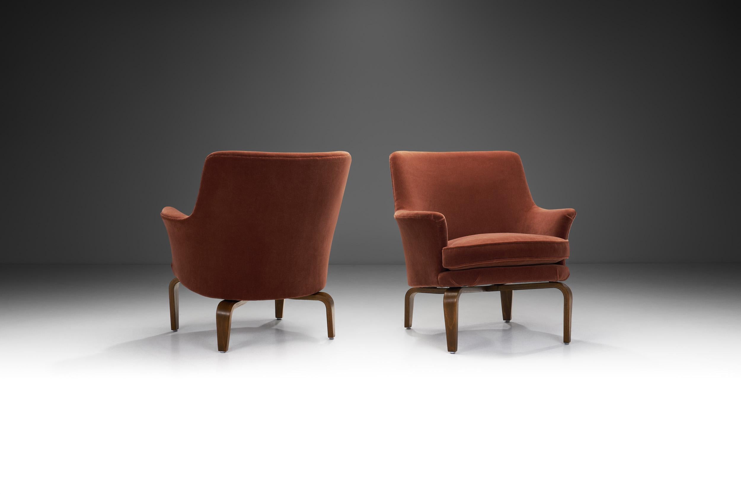 Mid-Century Modern 'Pilot’ Easy Chairs by Arne Norell for Norell möbel AB, Sweden 1960s For Sale