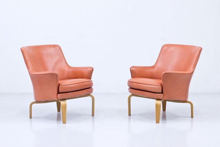 Pilot" Lounge Chairs by Arne Norell, Sweden at 1stDibs