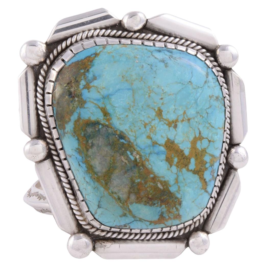 Pilot Mountain Turquoise Cuff Bracelet For Sale