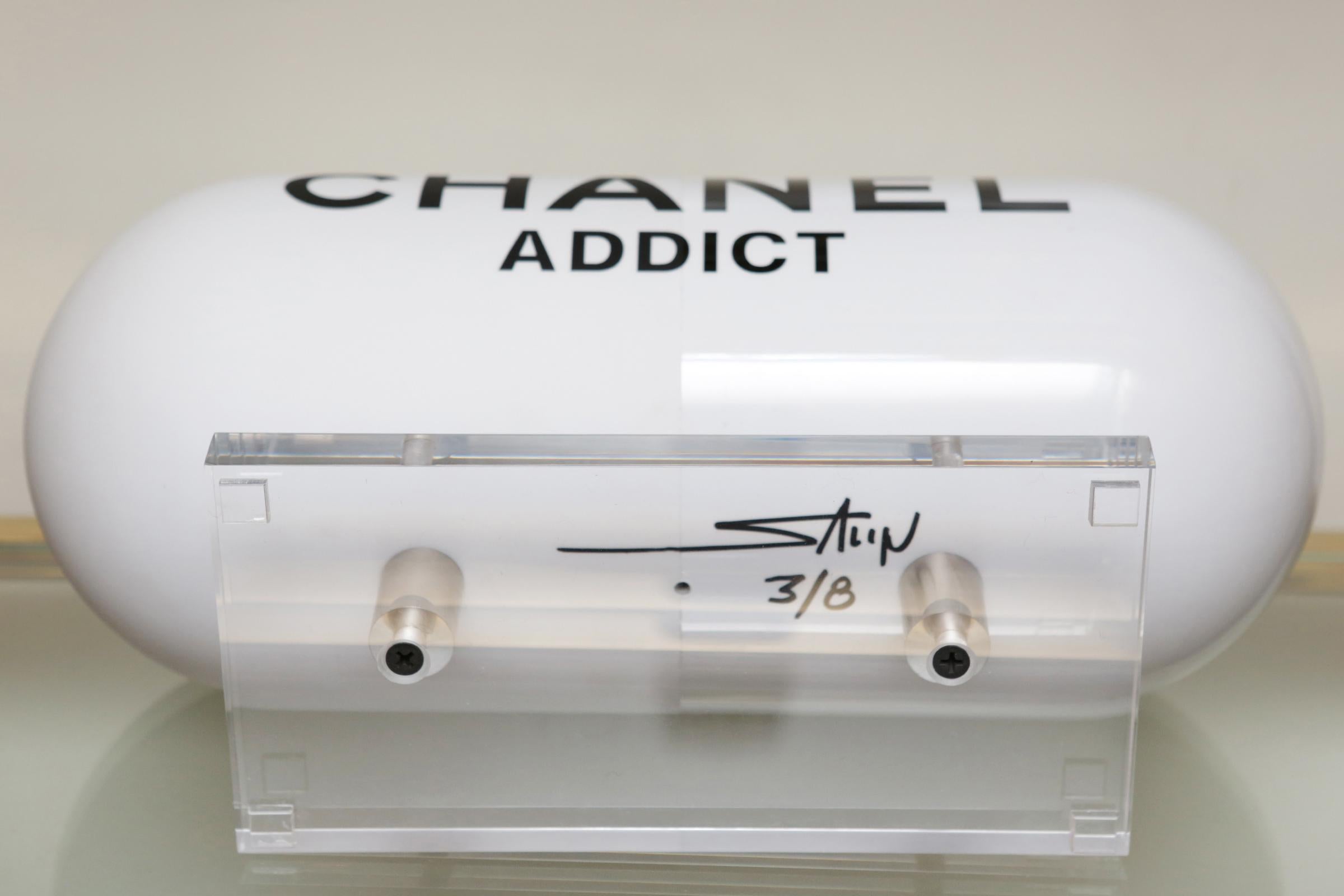 Cast Pill Chanel Addict White Sculpture
