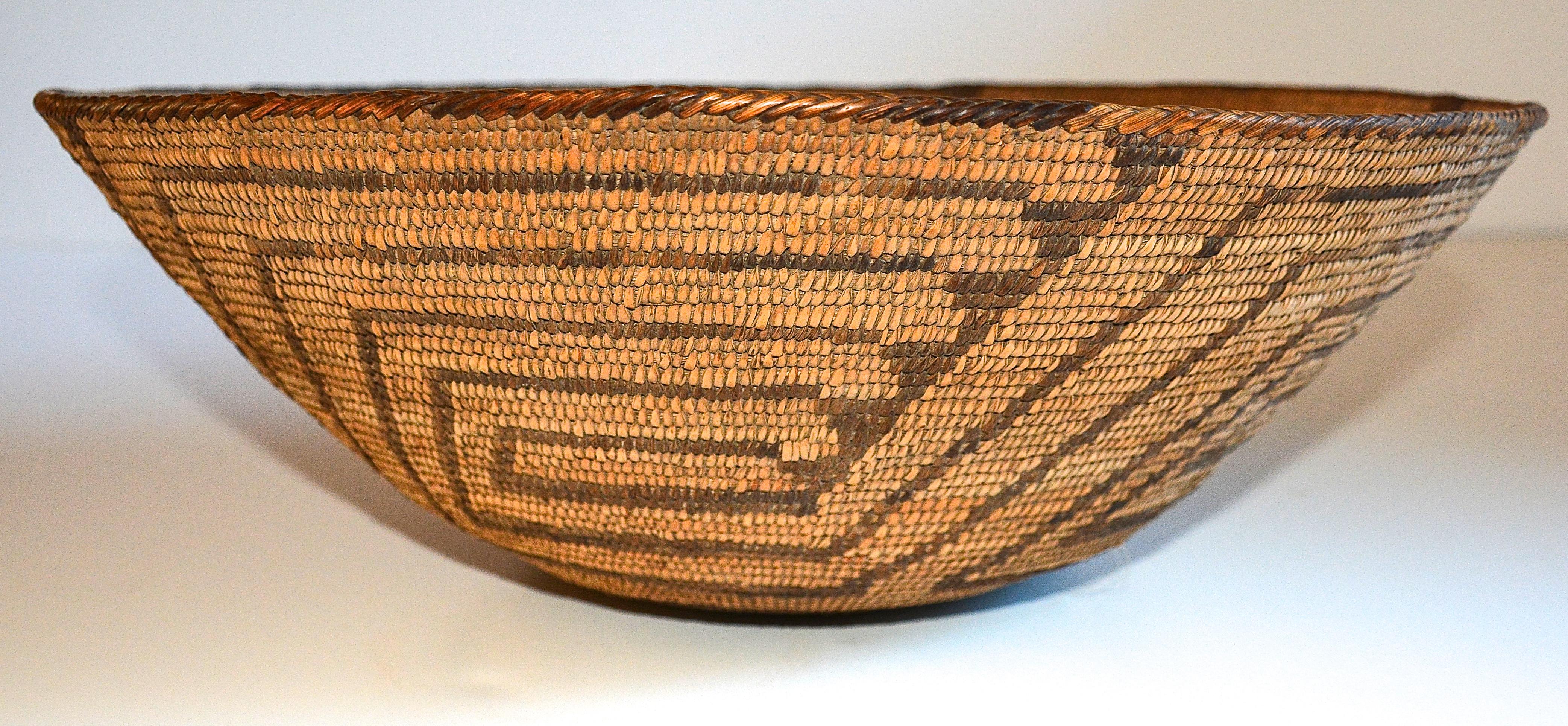 Native American Pima Basket, 1890 For Sale