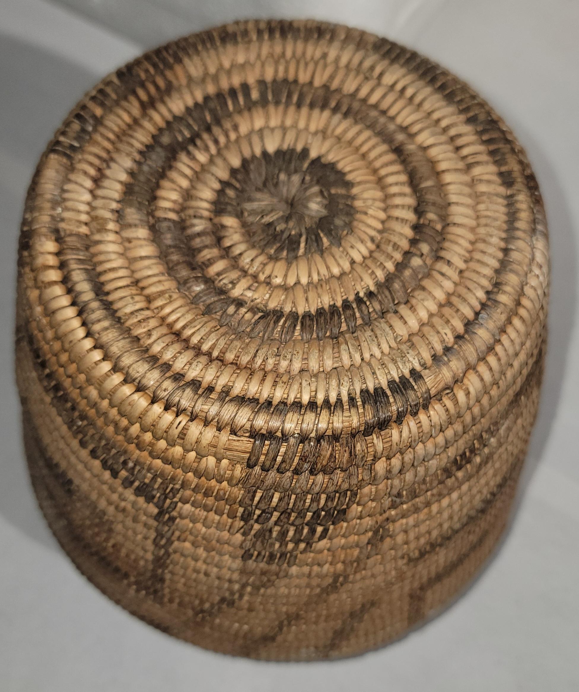 American Pima Indian Olla Coil Basket