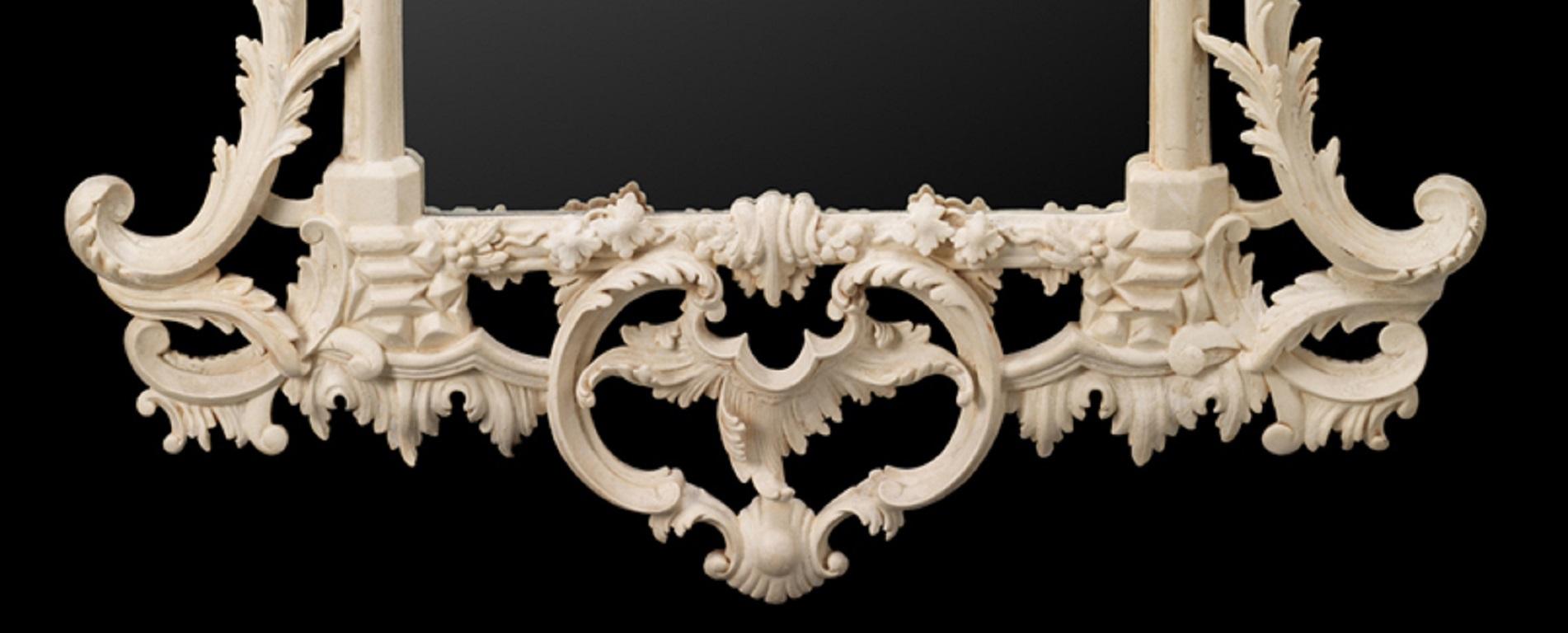 Hand-Carved Pimlico Pier Mirror For Sale