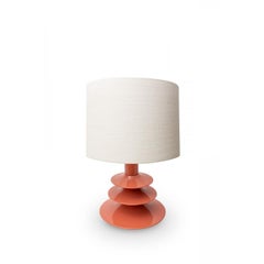 Pimlico Table Lamp in Solid Beech with Lacquer and Linen by POPUS EDITIONS