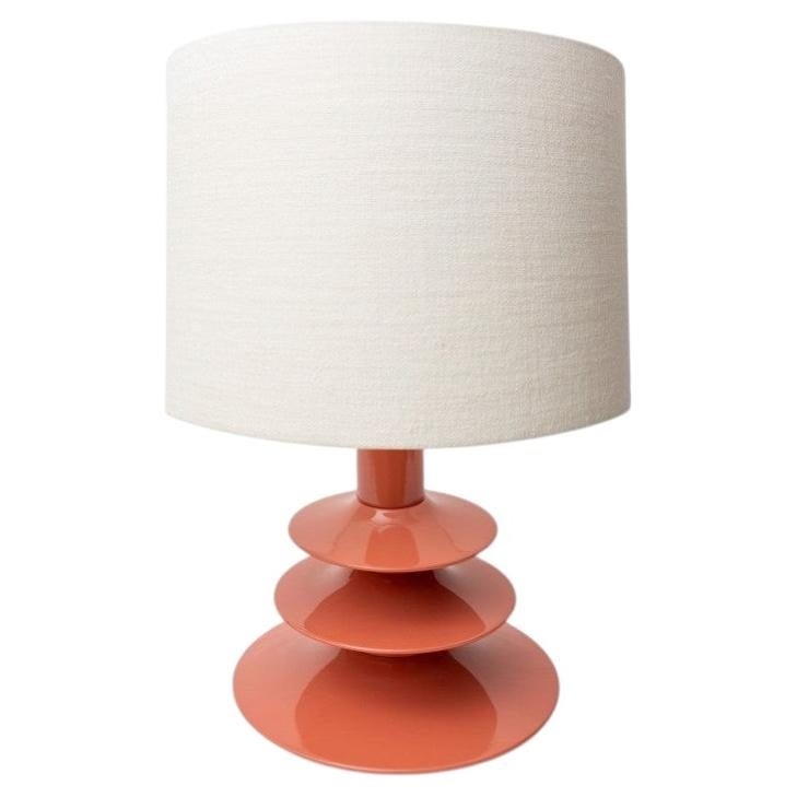 Pimlico Table Lamp in Solid Beech with Lacquer and Linen by POPUS EDITIONS For Sale