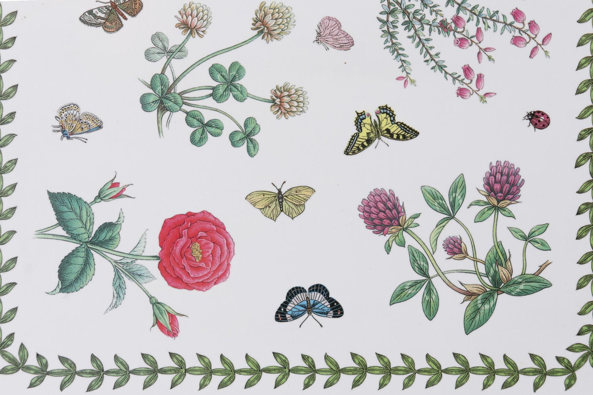 20ième siècle Set de 6 sets de table Pimpernel Botanical Garden en vente