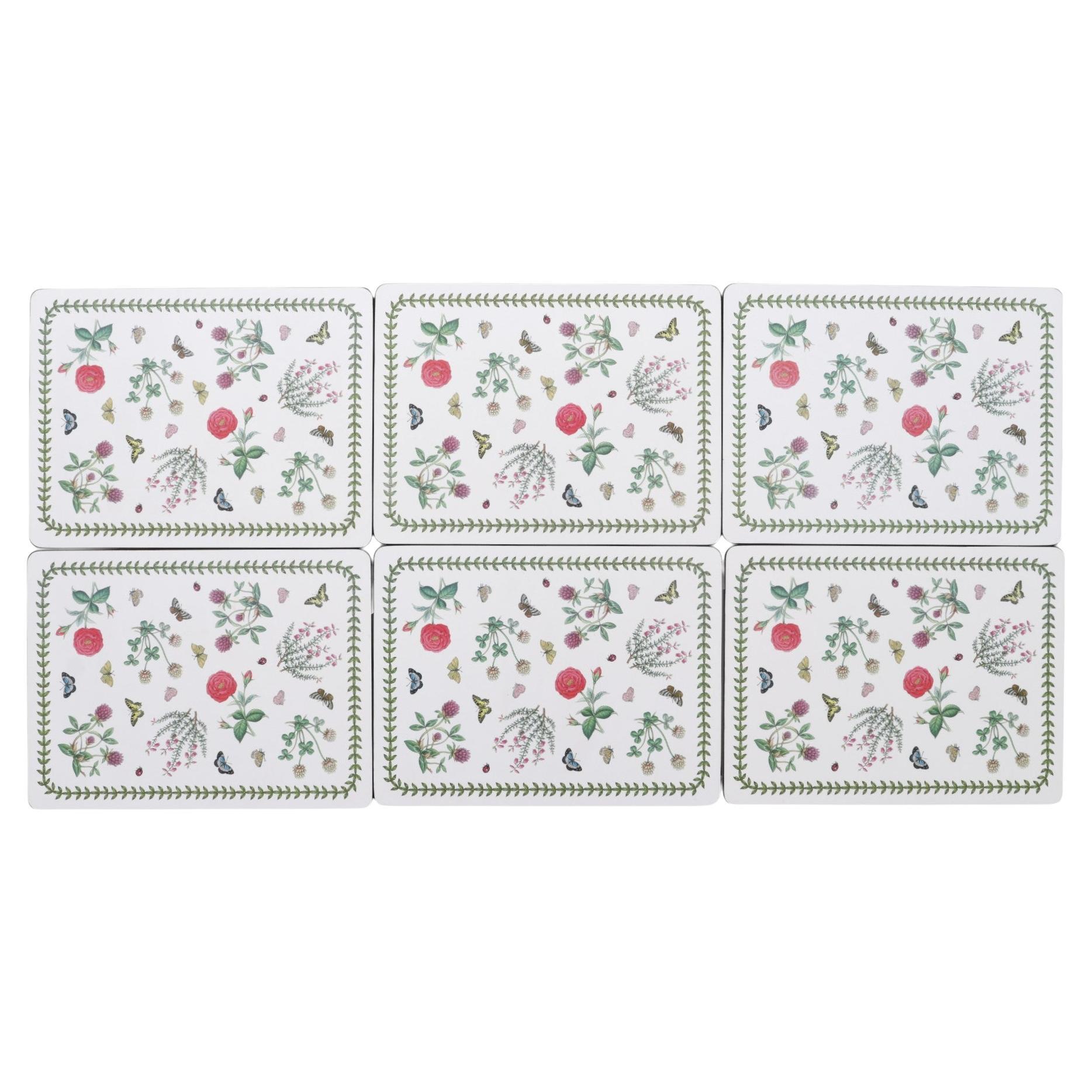 Set de 6 sets de table Pimpernel Botanical Garden en vente