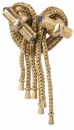 Spilla in oro Marchak, Parigi, Francia, fine XIX secolo, Art Deco, in oro 18 Kt