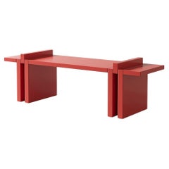 Pin Modular Shelf System Red 120 cm by Hermhaus