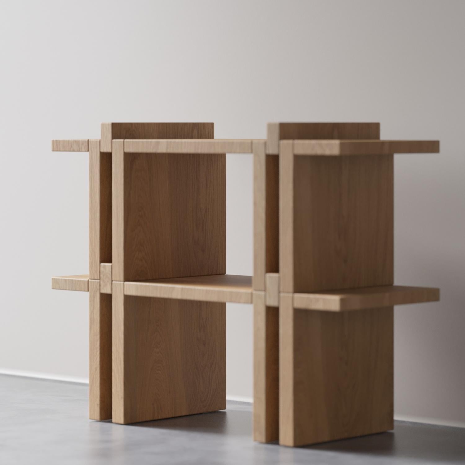Turkish Pin Modular Shelf System Wooden 120 cm by Hermhaus For Sale