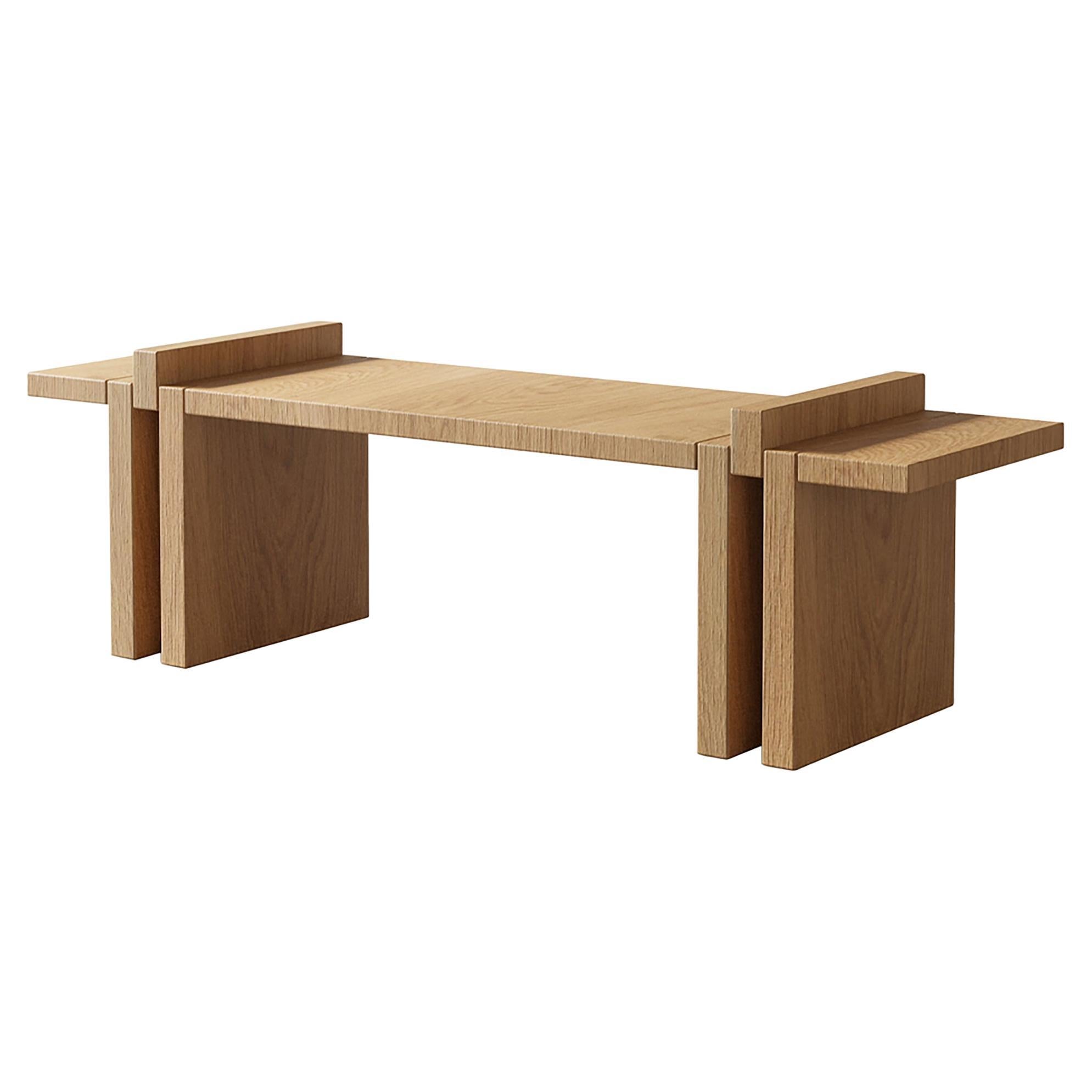 Pin Modular Shelf System Wooden 120 cm by Hermhaus