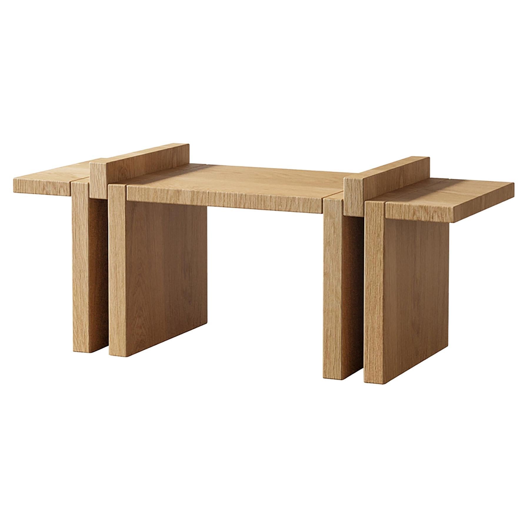 Pin Modular Shelf System Wooden 90 cm by Hermhaus