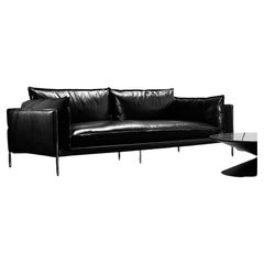 Pin Reversible Two-Toned Leather Sofa
