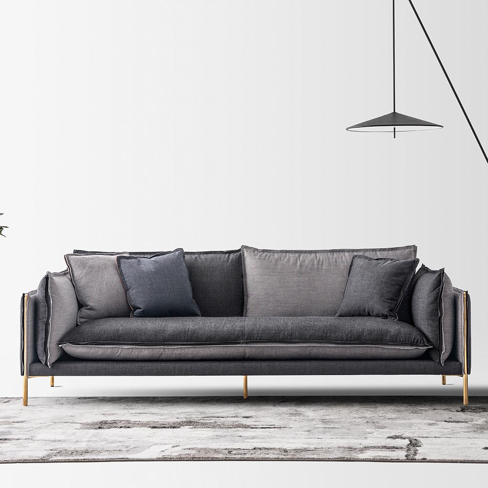 Pin Reversible Two-Toned Wool Sofa (21. Jahrhundert und zeitgenössisch) im Angebot