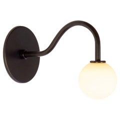 Applique Pin Up di Research.Lighting, nero, vetro da 3 pollici, su ordinazione