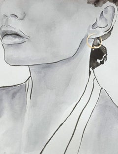 PIN WHEEL HOOP EARRINGS (Large) – Diamond & 18K Gold