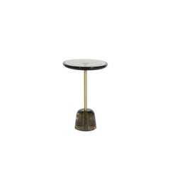 Pina High Light Grey Brass Side Table by Pulpo