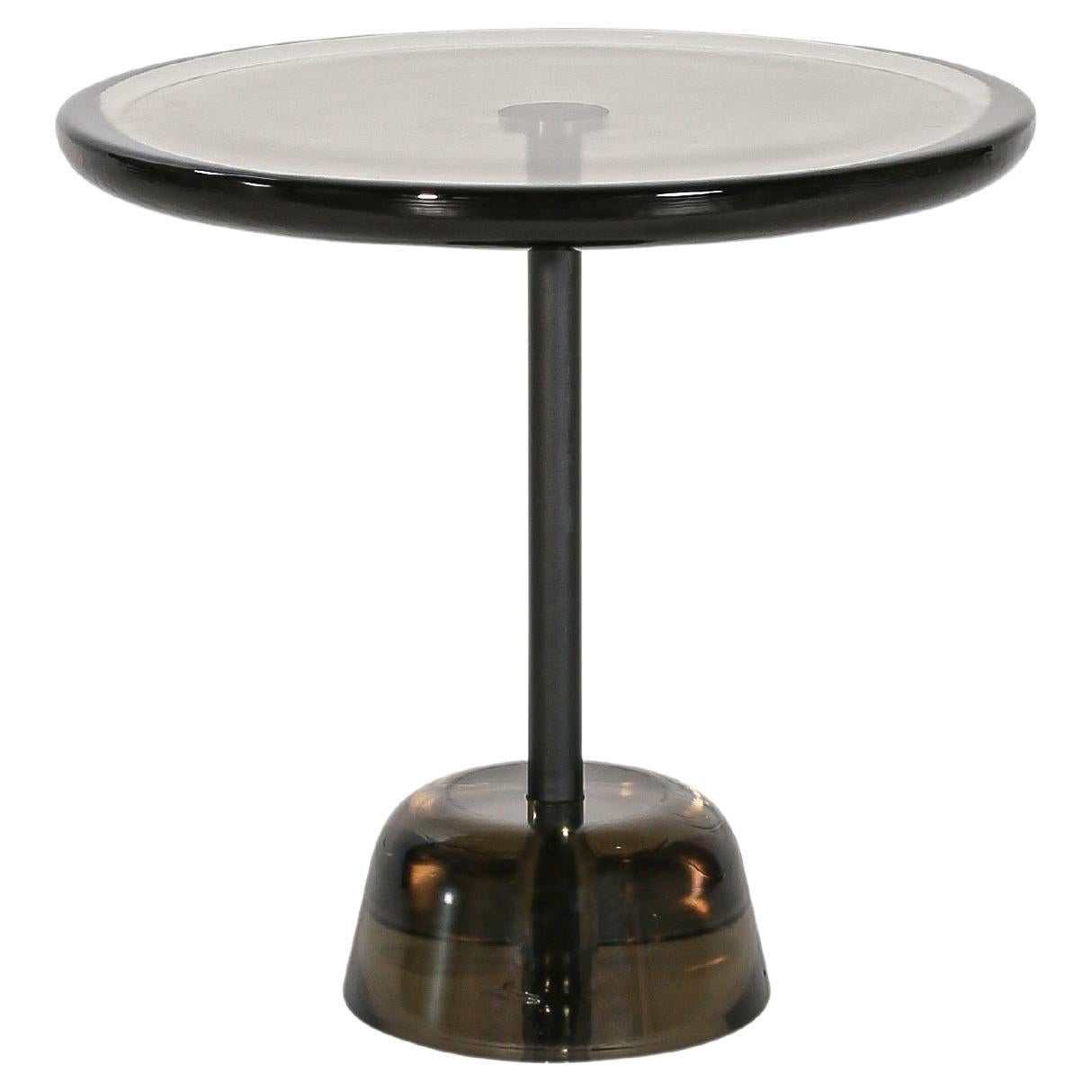 Pina Low Light Grey Black Side Table by Pulpo For Sale