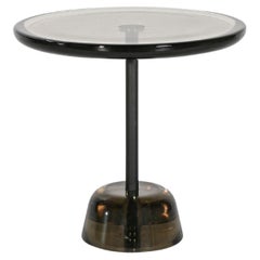 Pina Low Light Grey Black Side Table by Pulpo