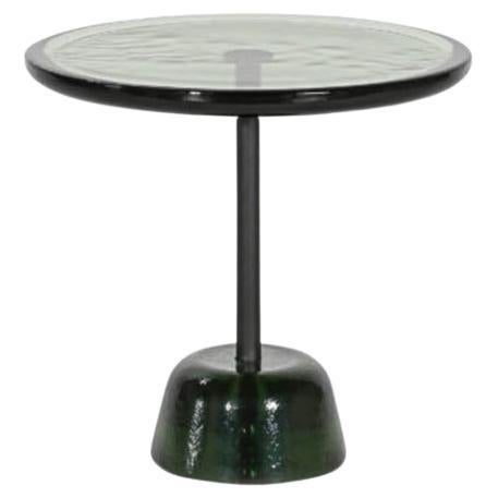 Pina Low Side Table in Glass & Steel, Green/Black, by Sebastian Herkner for Pulpo