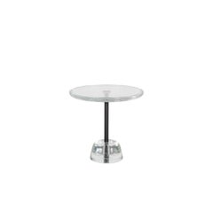 Pina Low Transparent Black Side Table by Pulpo