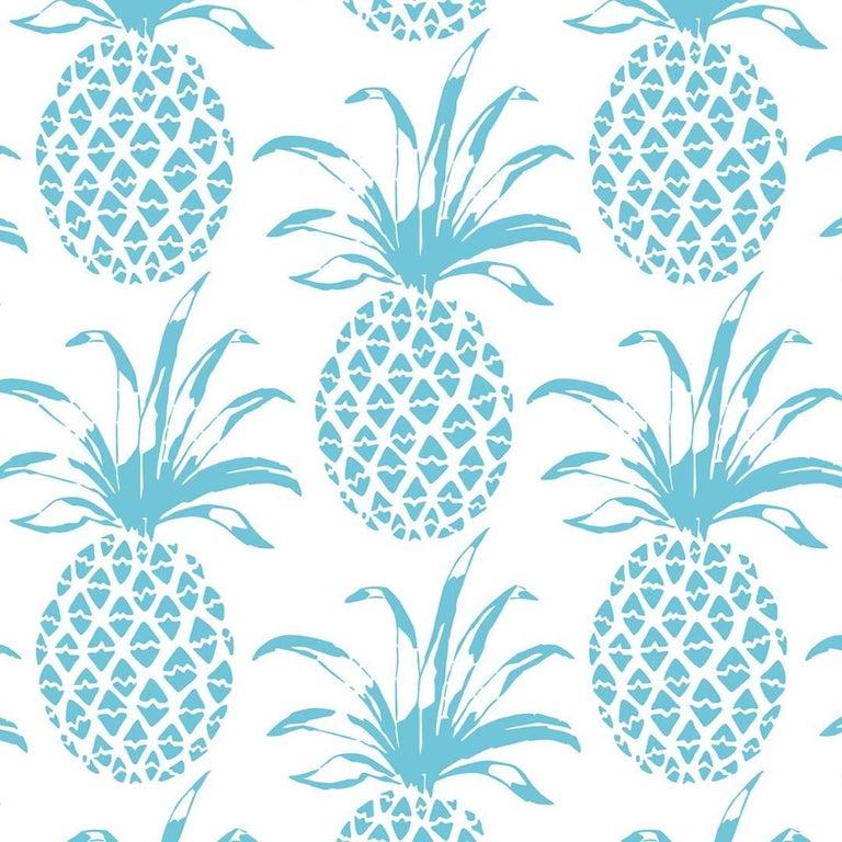 blue pineapple wallpaper