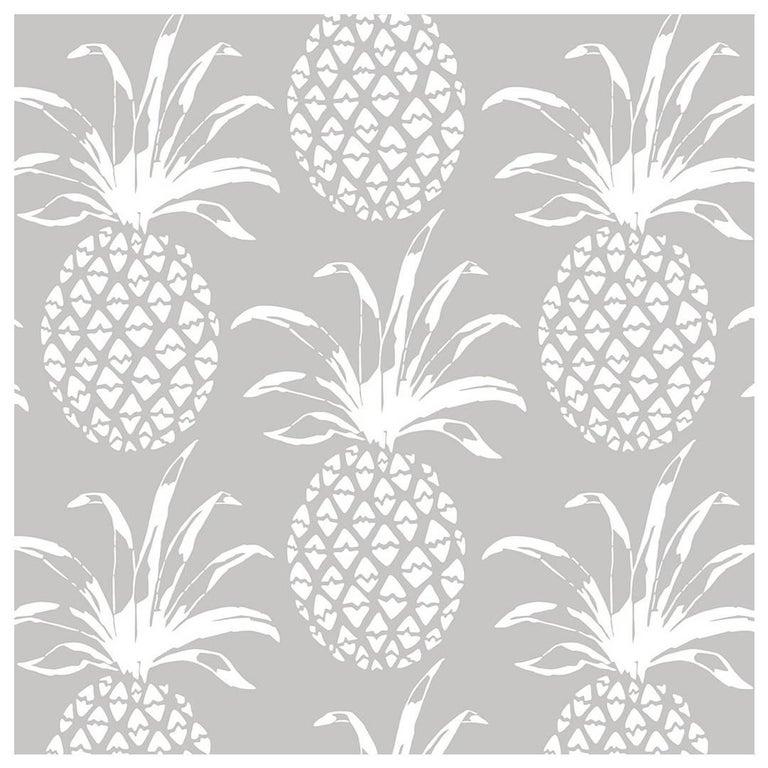 grey pineapple wallpaper