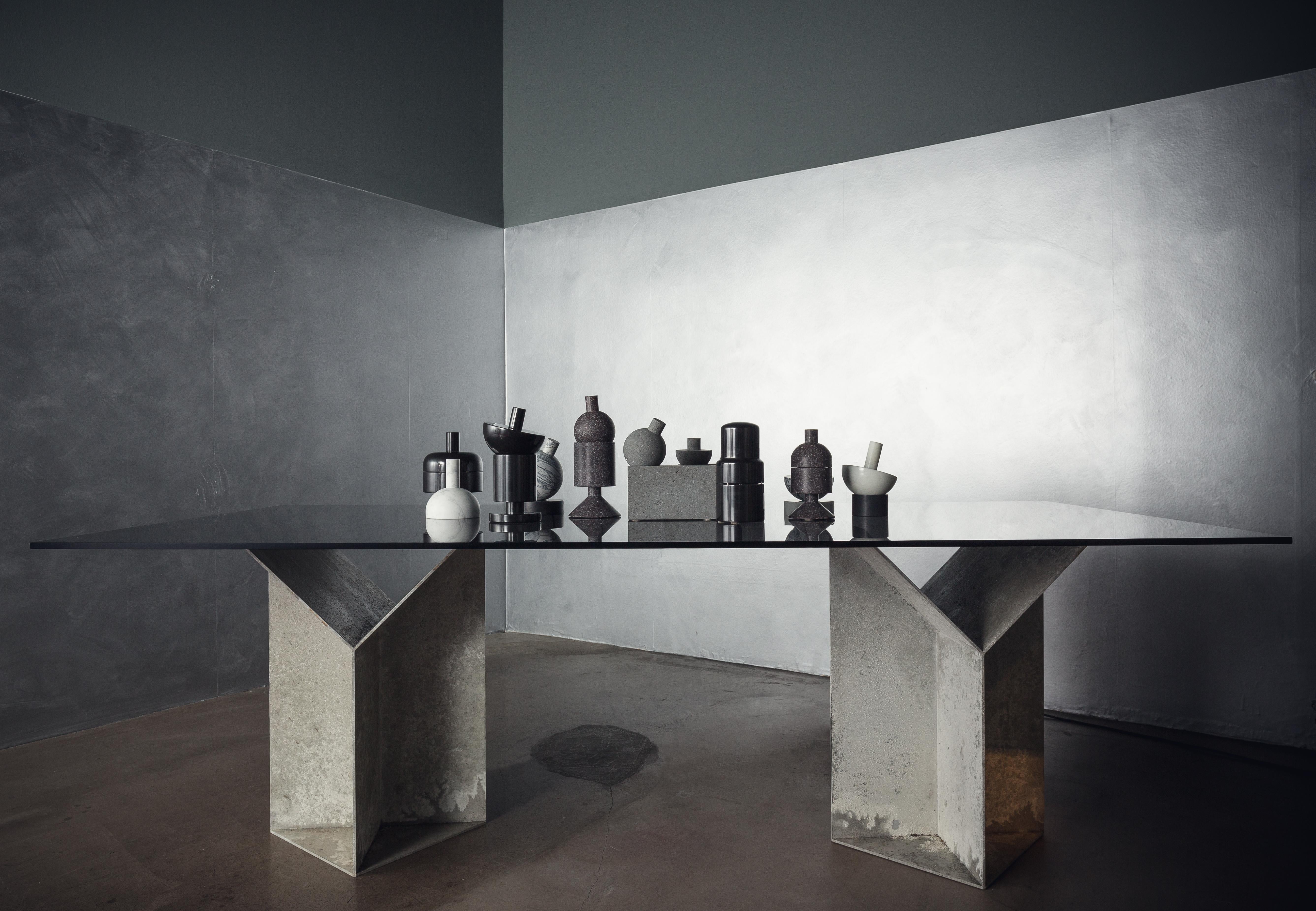 Moderne Table de salle à manger Pinac par Oeuffice en vente