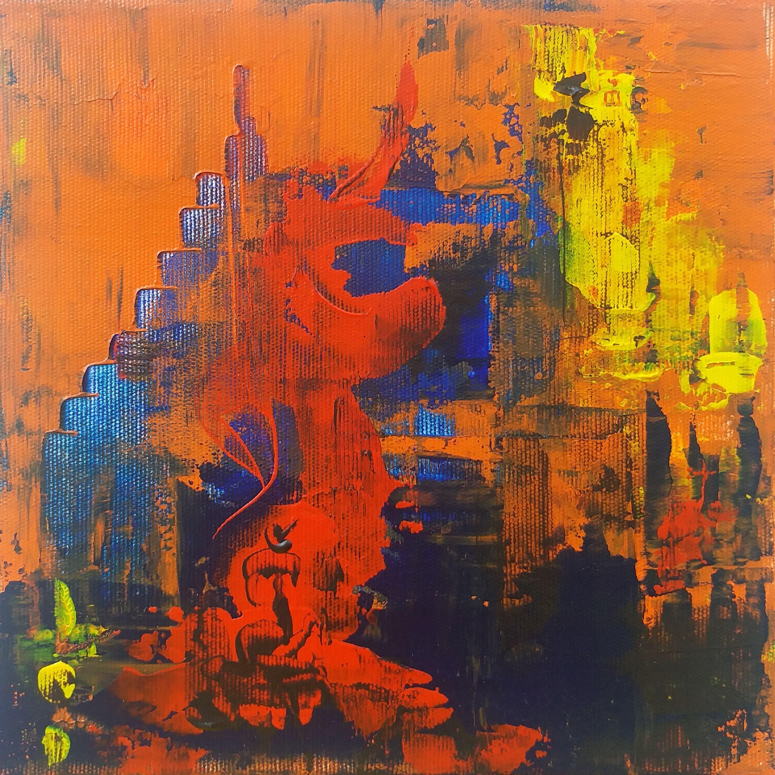 Pinar Akbaba Abstract Painting - Abstract, Painting, Acrylic on Canvas
