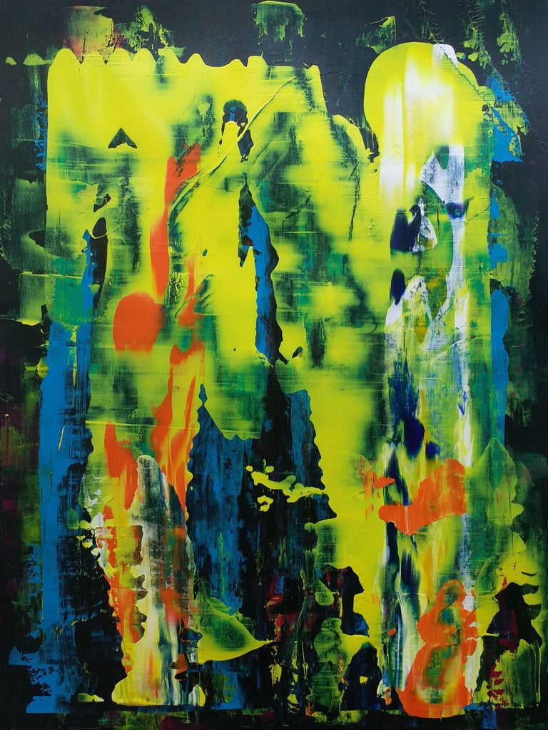 Pinar Akbaba Abstract, Painting, Acrylic on Paper For Sale at 1stDibs