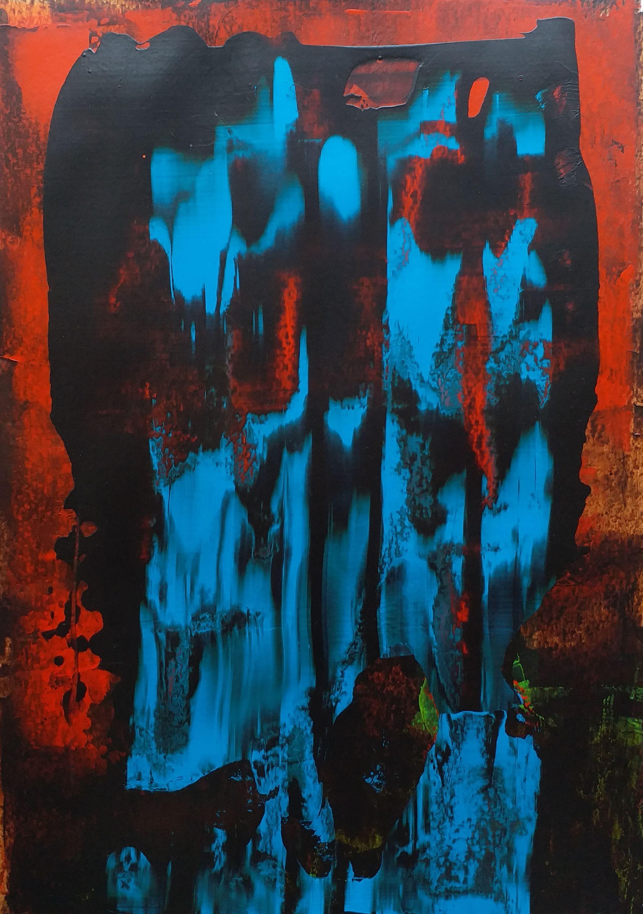 Abstracto, Pintura, Acrílico sobre papel - Painting de Pinar Akbaba