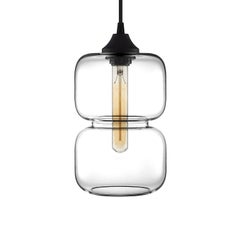 Pinch Prisma Optique Handblown Modern Glass Pendant Light, Made in the USA