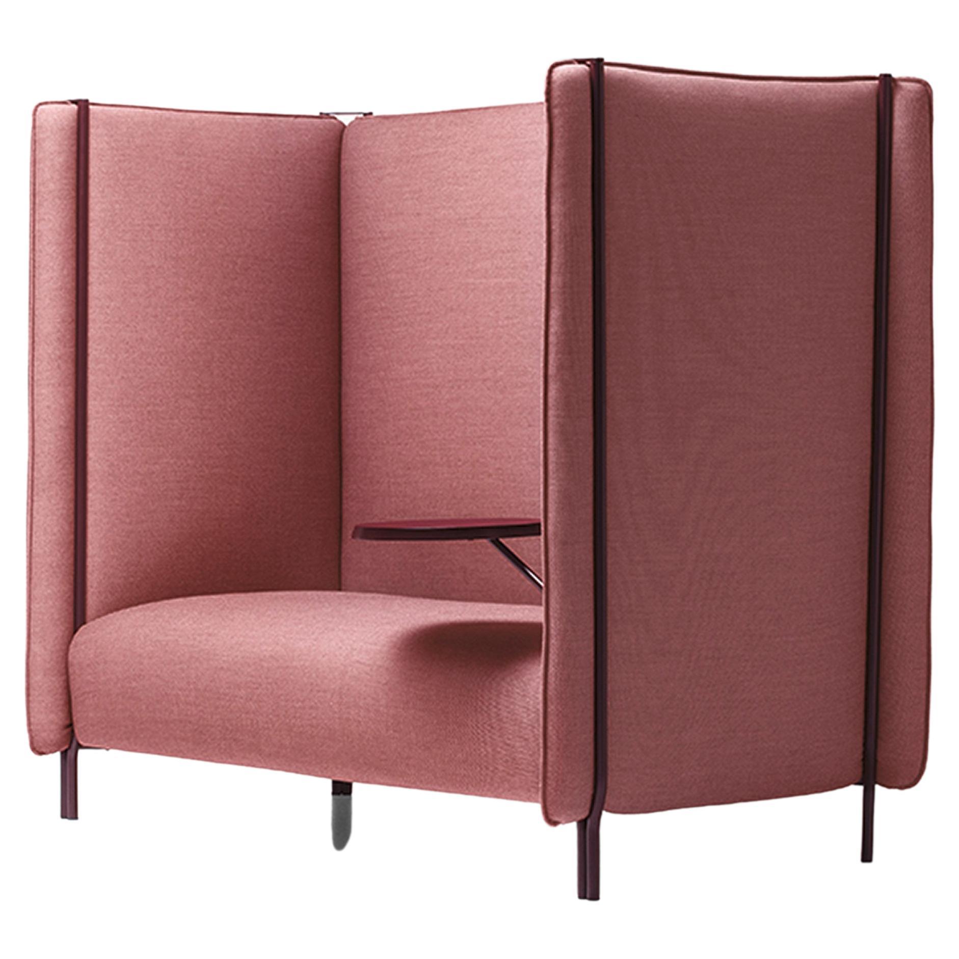 Pinch Sofa in Super Remix 3 Upholstery with Plum Base by Skrivo Design