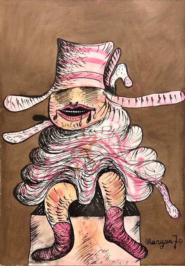 Pinchas Maryan Personnage Polish French Figurative