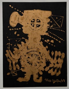 Lithographie de Maryan, Art abstrait et expressionniste brutaliste polonaise