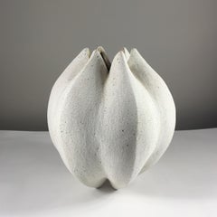 Pinched Blossom Vase Pottery by Yumiko Kuga