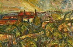 Paysage à Saint Céré by Pinchus Kremegne, Oil on Canvas