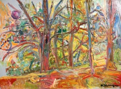 Paysage a Ceret - Pyrennes - Expressionist Landscape Oil by Pinchus Kremegne