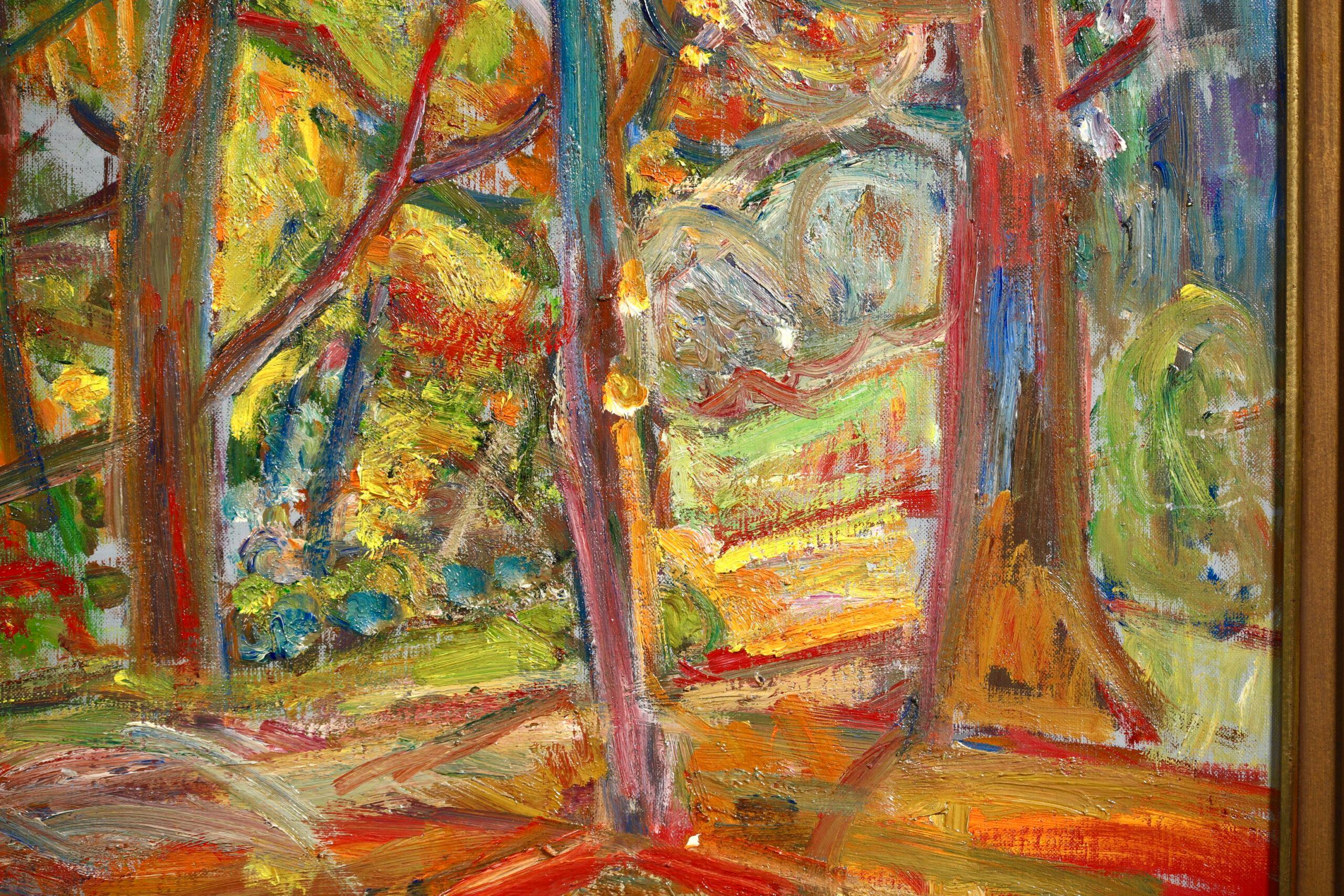 Paysage a Ceret - Pyrennes - Paysage expressionniste - Huile de Pinchus Kremegne en vente 5