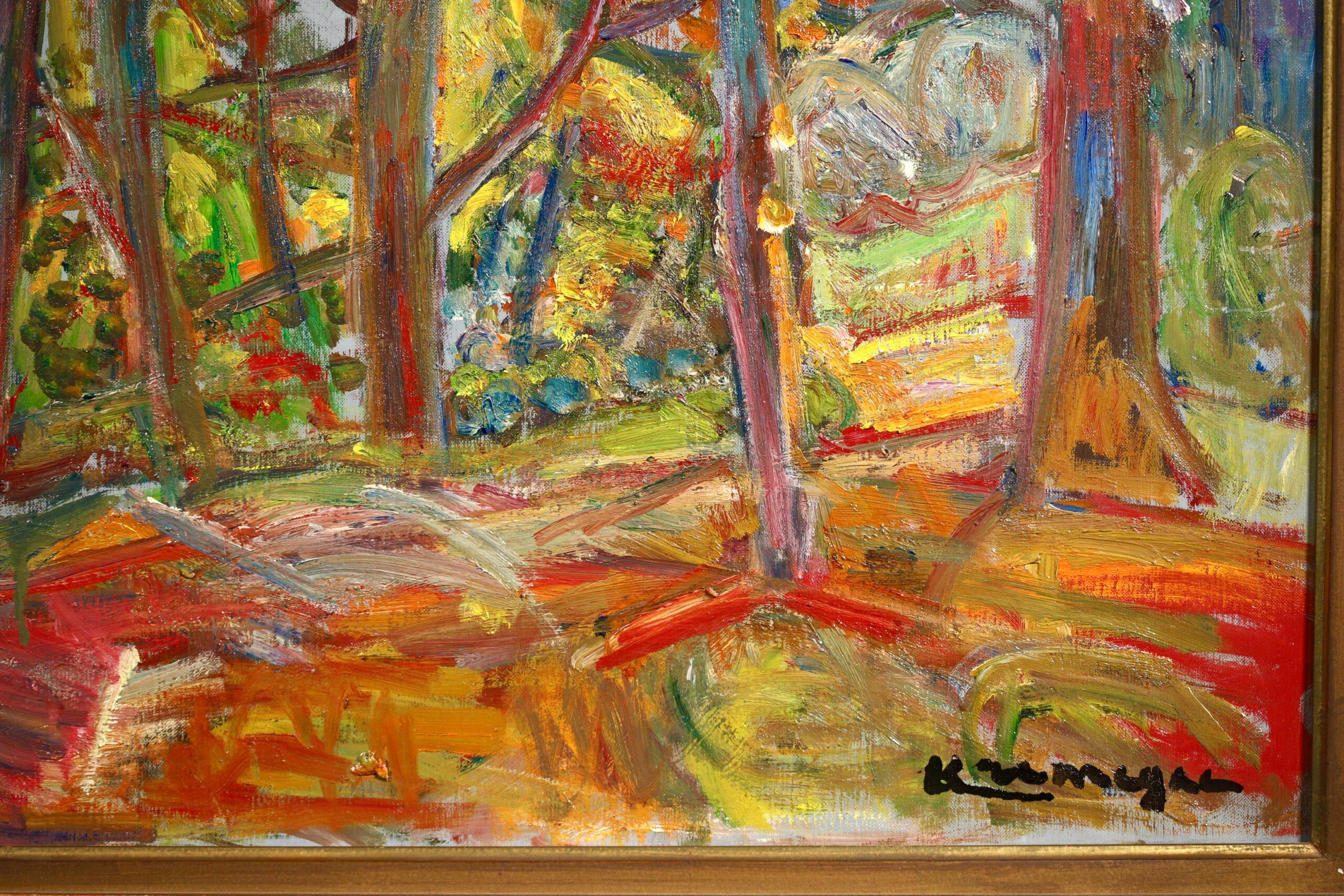 Paysage a Ceret - Pyrennes - Paysage expressionniste - Huile de Pinchus Kremegne en vente 6