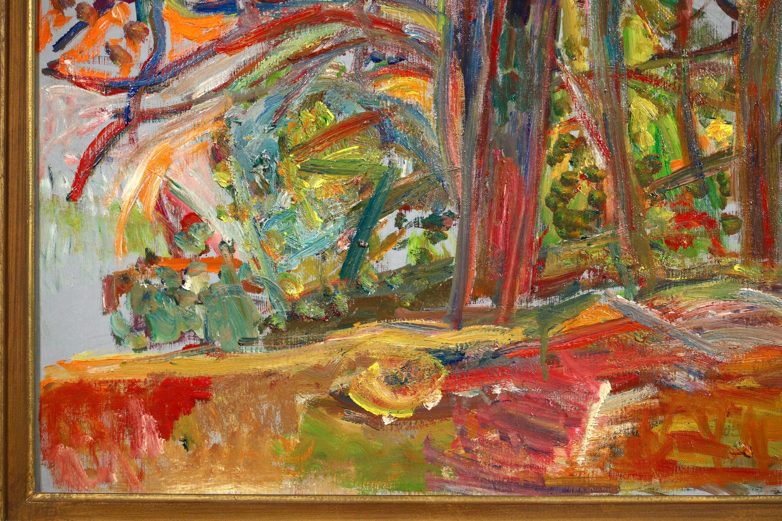 Paysage a Ceret - Pyrennes - Paysage expressionniste - Huile de Pinchus Kremegne en vente 7